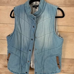 Urban Outfitters ByCORPUS Padded Snap Vest
